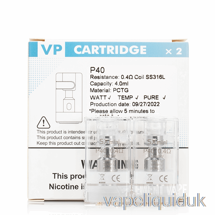 YiHi VP Replacement Pods 0.4ohm P40 Pods Vape Liquid